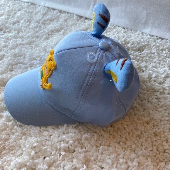 Children's Ball Cap. Blue Multi. One Size. Animal Design. Adjustable Velcro. - Picture 3 of 9